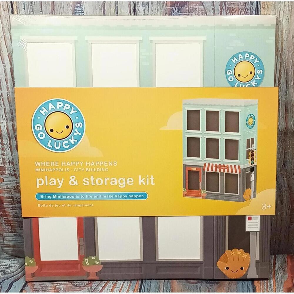 Happy Go Luckys Minihappolis City Building Play & Storage Kit